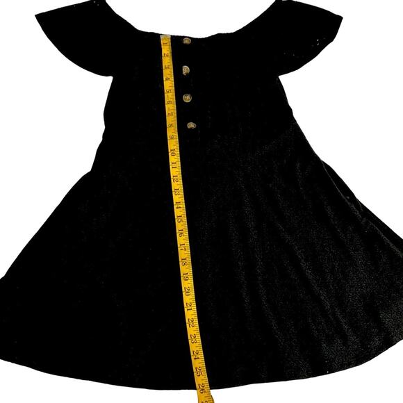 Speechless Black Eyelet Off-The-Shoulder Short Dress - Picture 11 of 12